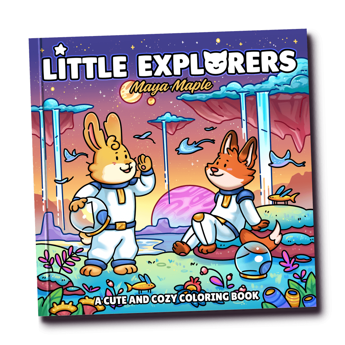 Little Explorers, A Cute and Cozy Coloring Book
